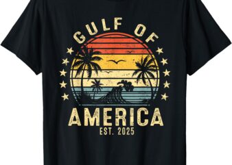 Gulf Of US America Est 2025 Retro Vintage Gulf for Men Women T-Shirt