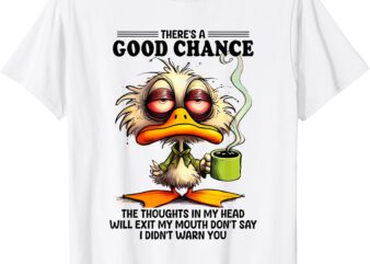 there’s a good chance the thoughts in my head will exit T-Shirt