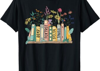 8647 Foxtrots Deltas Tangos Book Flower T-Shirt