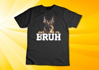 German Shepherd Bruh Dog Lover Funny Sarcastic Meme Quote Tank Top design design