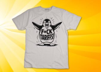 Resist Tariffs Political Injustice Freedom Truth Penguin Tank Top design