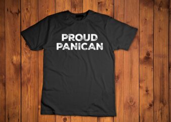 Proud panican t-shirt design