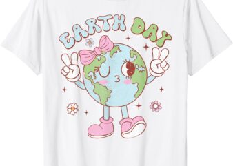 Cute Earth Day Shirts For Girls Kids Toddler Save The Planet T-Shirt