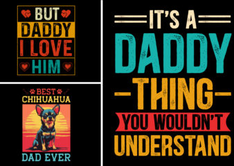 Dad Daddy T-Shirt Design Bundle