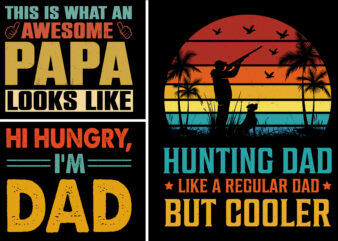 Dad Papa T-Shirt Design Bundle