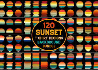 Retro style Sunset Collection,Retro Style Vintage Sunset Collection,Sun retro badge and emblem, Vintage Sunrise retro sunset,Flat Sunset