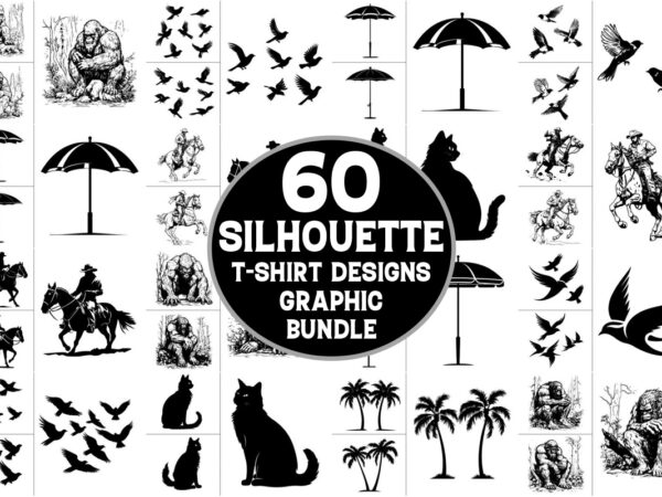 Silhouette craft t-shirt graphic bundle