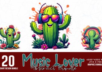 Vintage Music Lover t-shirt design bundle of 20 designs – download instantly Retro Vintage Bundle