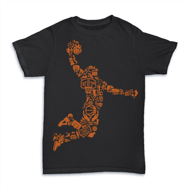 Basketball Player t shirt designs for sale