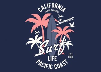 California Tshirt Design