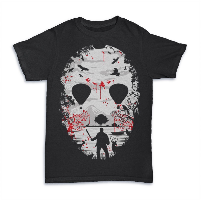 Download Crystal Lake vector t-shirt design for commercial use ...