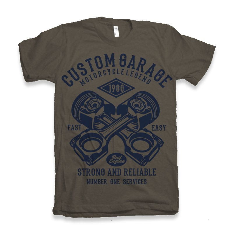 Custom Garage Tshirt design buy t shirt designs artwork