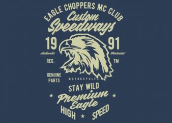 Custom Speedways Premium Eagle design for t shirt