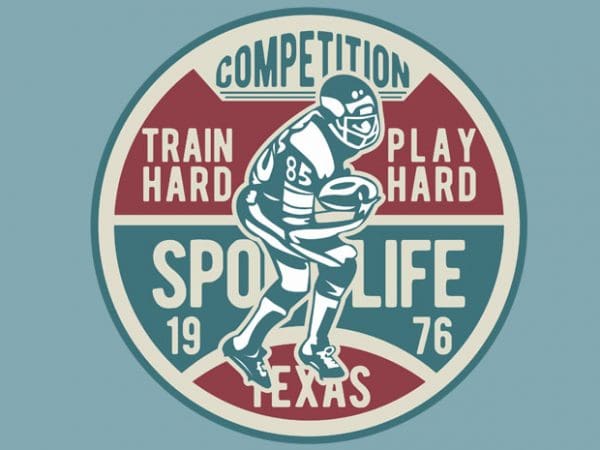 Football competition t-shirt design