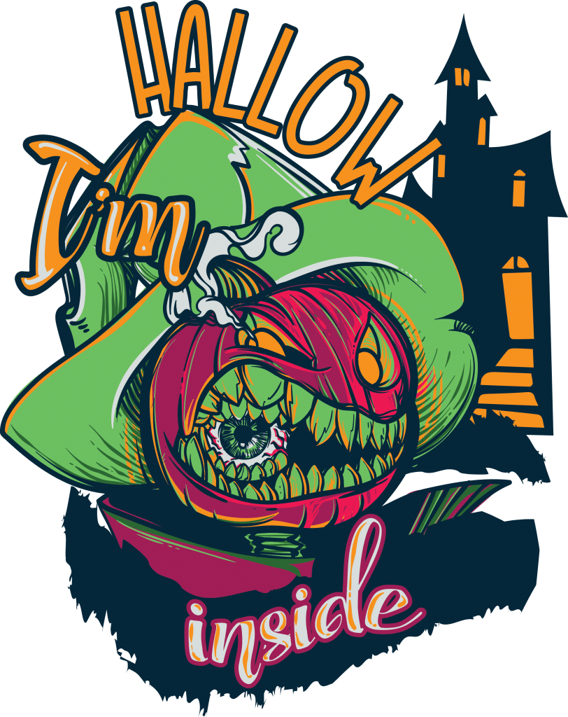 I’m hallow inside t shirt designs for merch teespring and printful