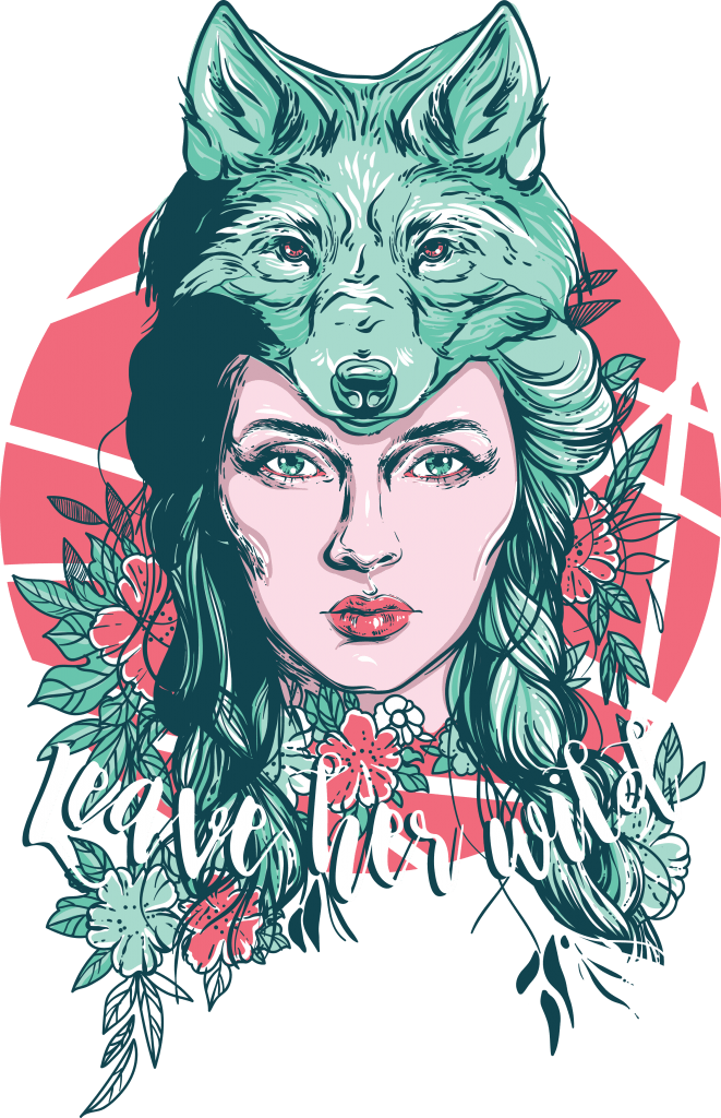 Download Leave her wild vector t shirt design artwork - Buy t-shirt designs