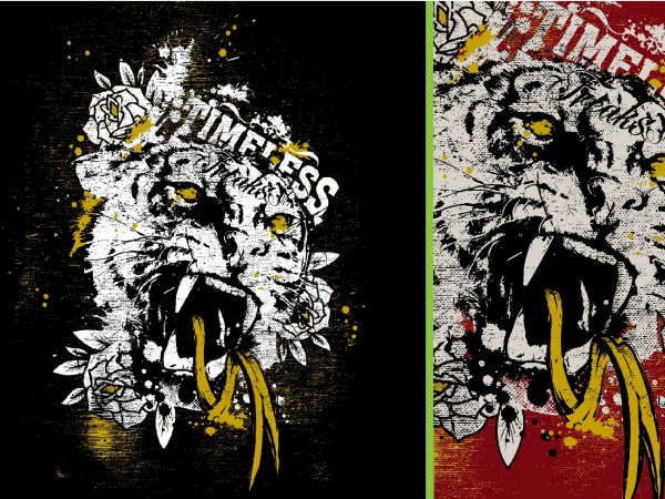 Timeless freaks tiger tshirt design