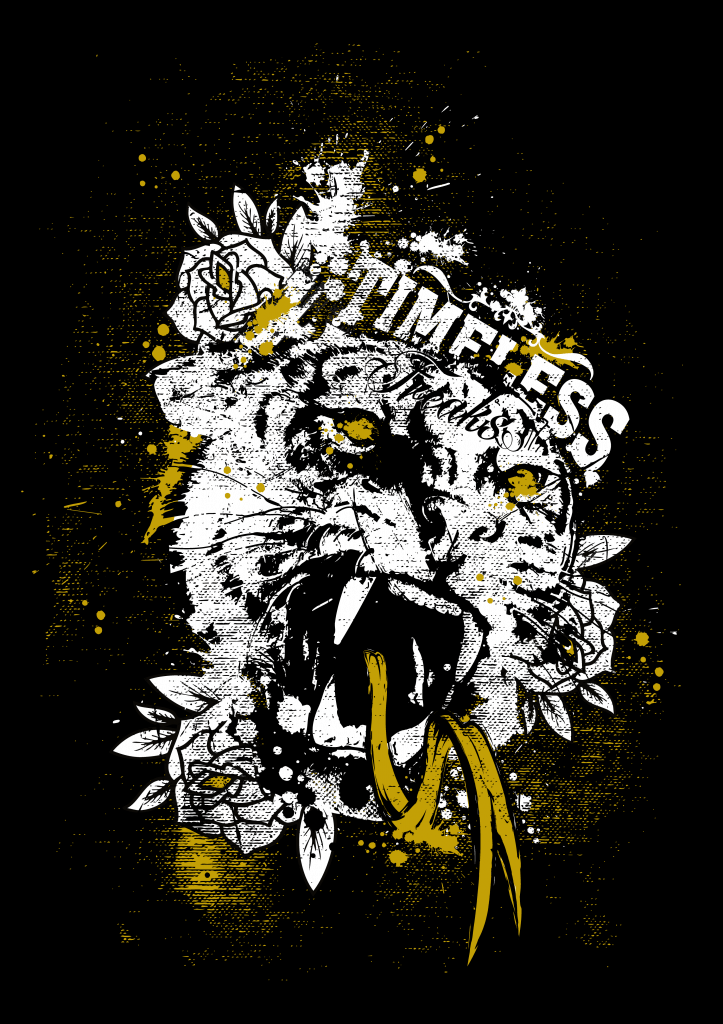 Timeless Freaks Tiger Tshirt Design tshirt design for sale