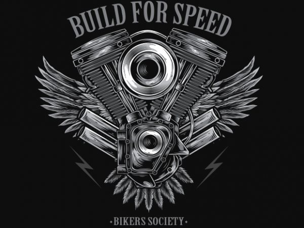 Build for speed commercial use t-shirt design