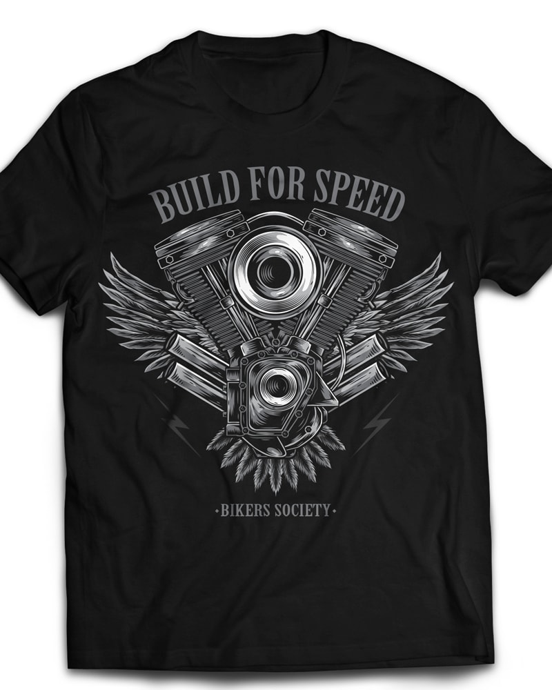 Build For Speed vector shirt designs