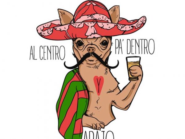 Ariba abajo al centro y pa dentro design for t shirt