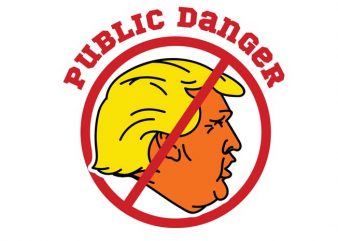 Public danger graphic t-shirt design