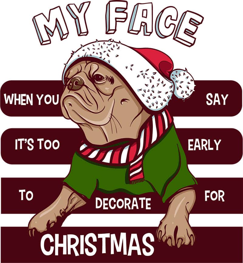 Santa pug tshirt factory