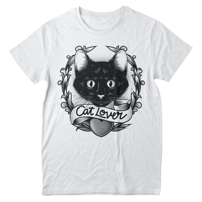 Cat Lover T-shirt Design - Buy t-shirt designs