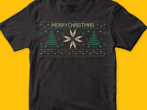 Xmas pattern vector t shirt design artwork