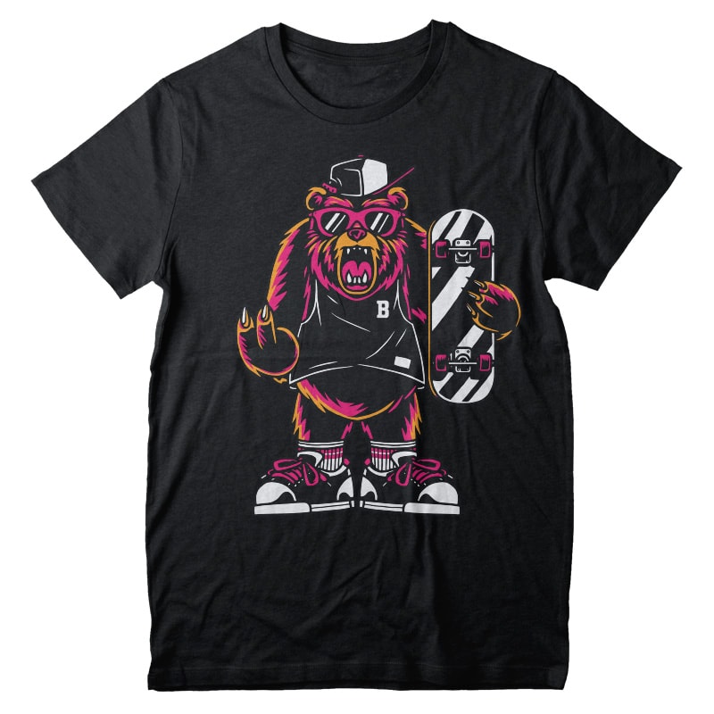 Cool Bear T-shirt Png - Buy t-shirt designs