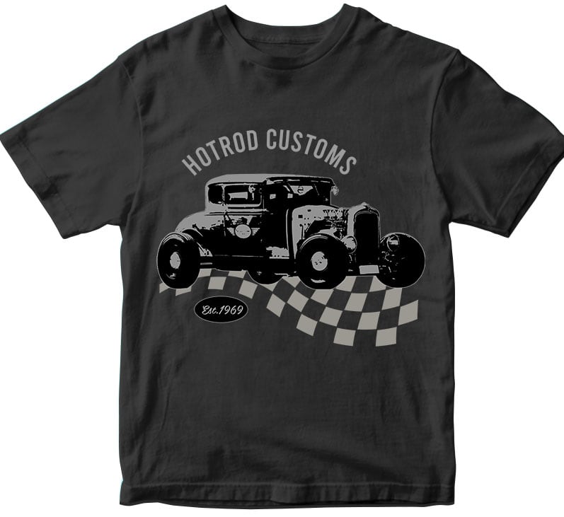 30 t-shirt vector designs bundle classic and vintage hotrod t-shirt ...