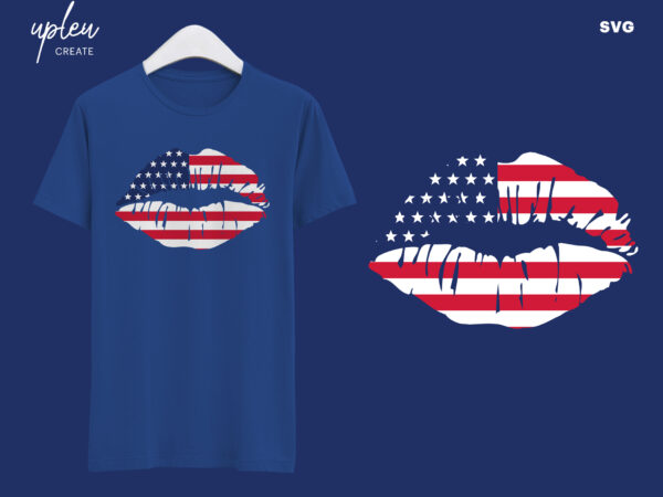 American lips kiss svg,independence day svg,4th of july svg,gift independence day tshirt,patriotic 4th of july shirt