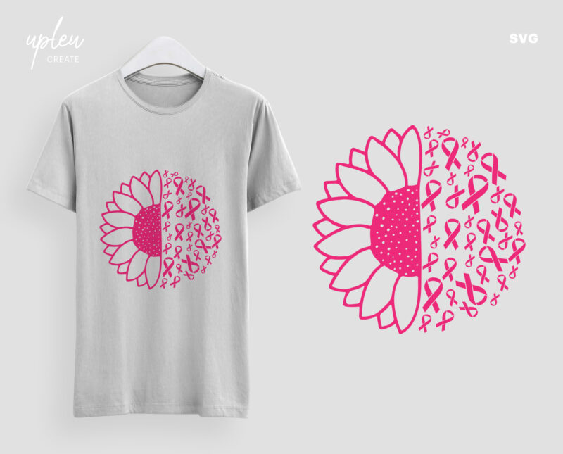 Breast cancer awareness t-shirt design for print Vector Image