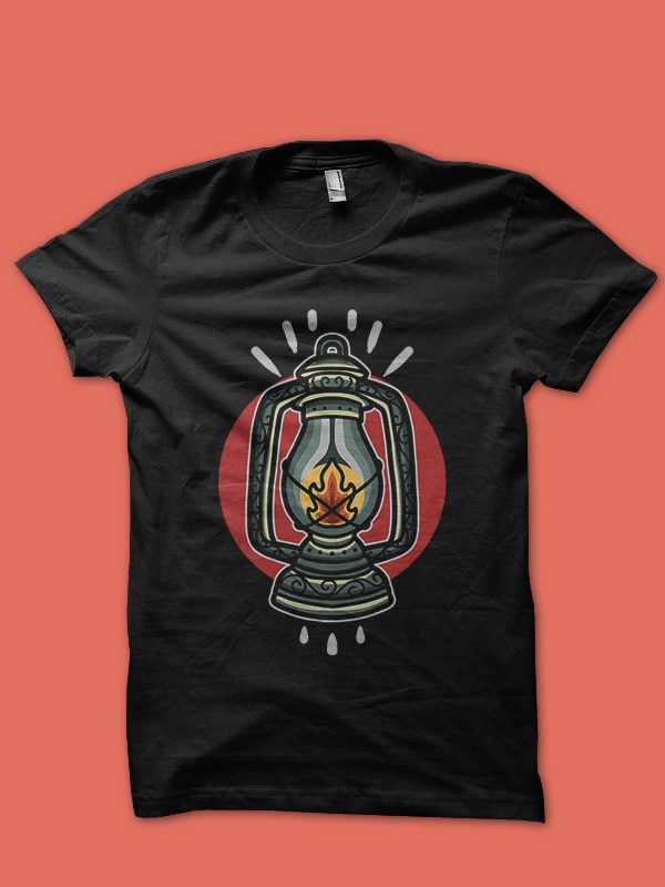 lamp tshirt design