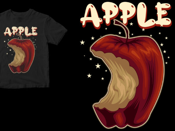 Apple t shirt vector