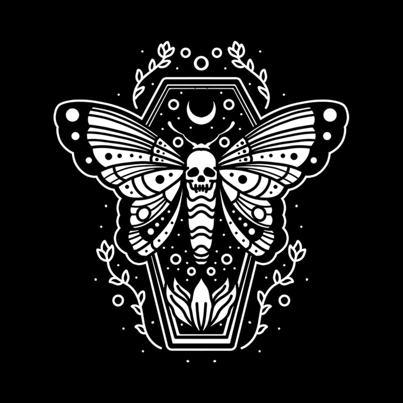 coffin butterfly tshirt ready to use - Buy t-shirt designs