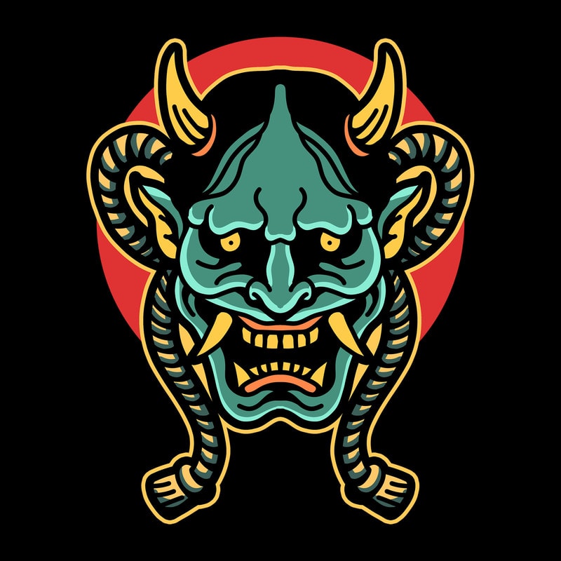 oni mask - Buy t-shirt designs