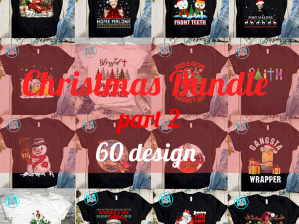 Christmas bundle png, merry christmas png, santa claus png, snowman png, post malone png, santa leonardo png, digital download t shirt vector file