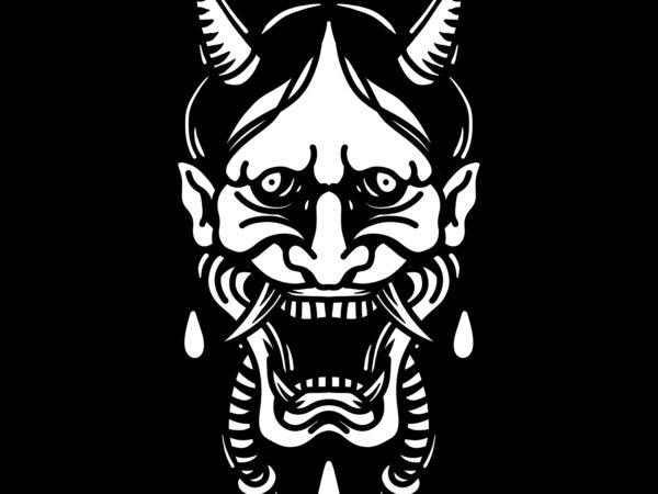 Black oni t shirt template