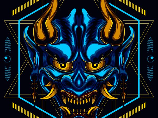 Ronin devil t shirt design online