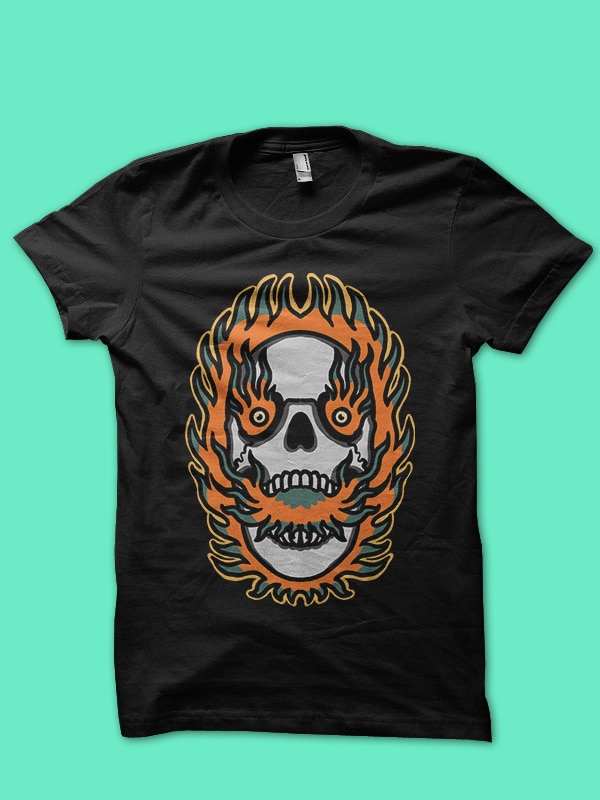 burning skull 2