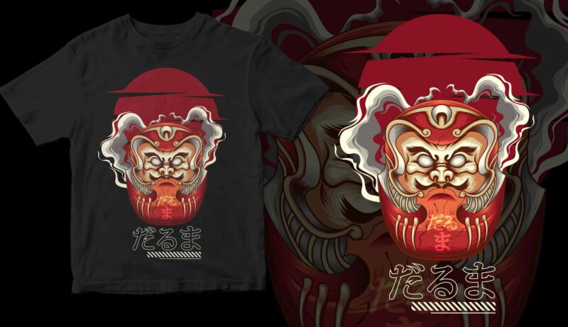 Daruma japanese style design - Buy t-shirt designs