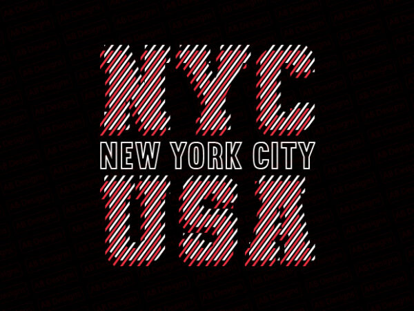 Nyc, new york city usa t-shirt design