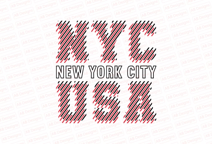 NYC, New york city USA T-Shirt Design