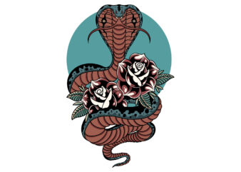 cobra and flower