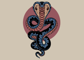 vintage cobra t shirt vector art