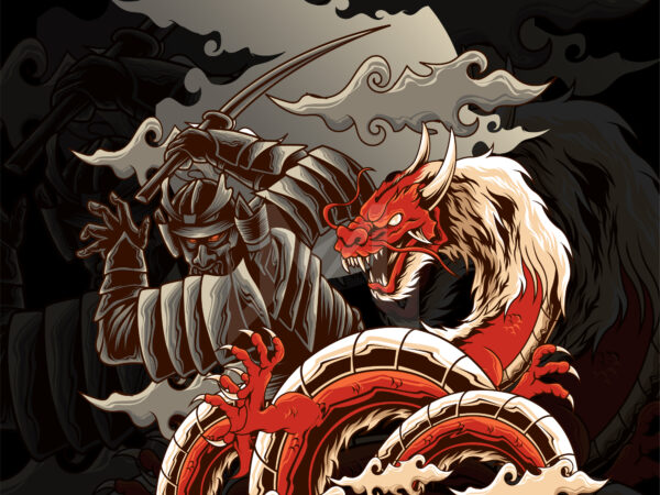 Samurai Ronin Dragon Buy T Shirt Designs