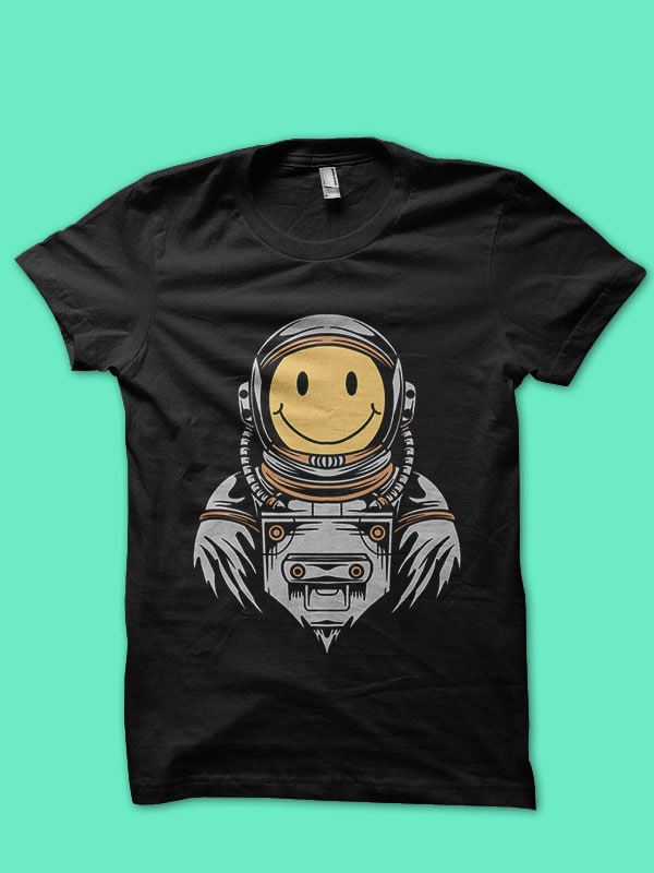 smile face astronaut