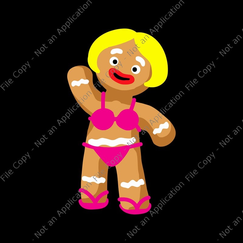 Download Gingerbread SVG, Gingerbread Bikini SVG, Gingerbread Woman ...