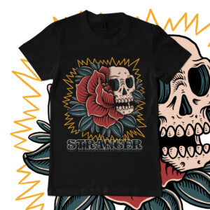 Stranger skull illustration design - Buy t-shirt designs